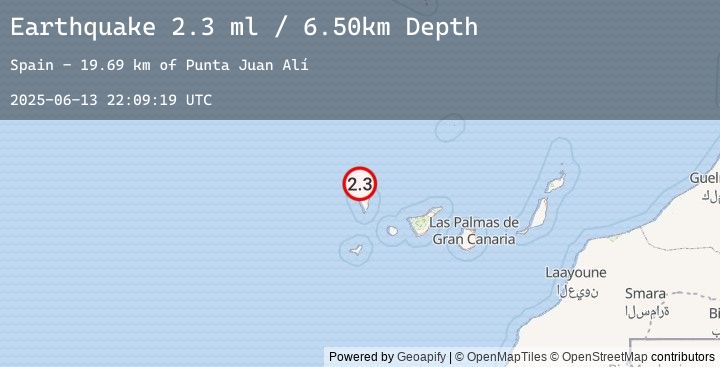 Map of CANARY ISLANDS, SPAIN REGION