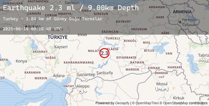 Map of EASTERN TURKEY