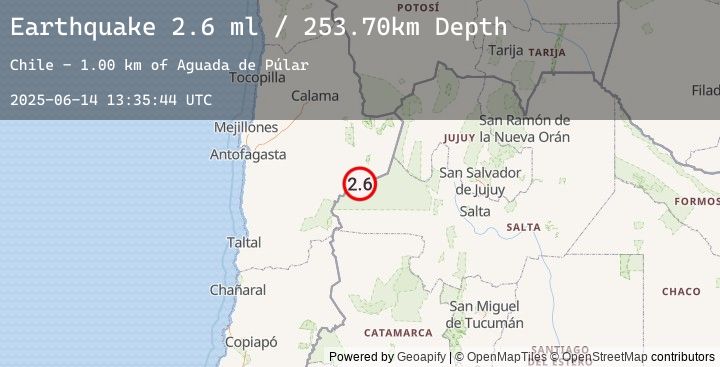 Map of ANTOFAGASTA, CHILE