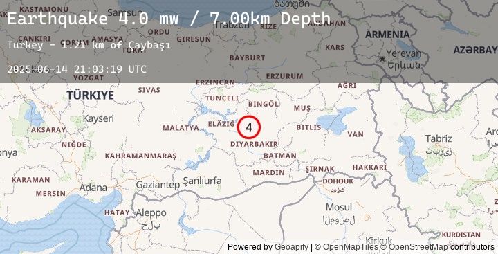 Map of EASTERN TURKEY