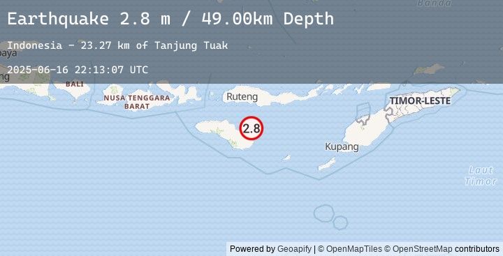 Map of SUMBA REGION, INDONESIA