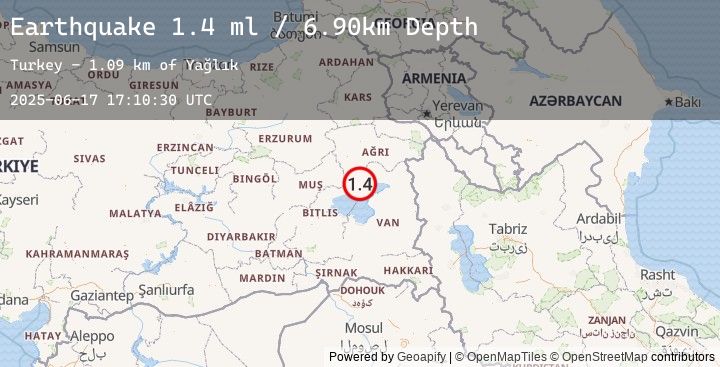Map of EASTERN TURKEY
