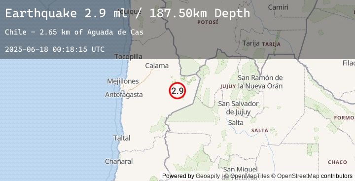 Map of ANTOFAGASTA, CHILE