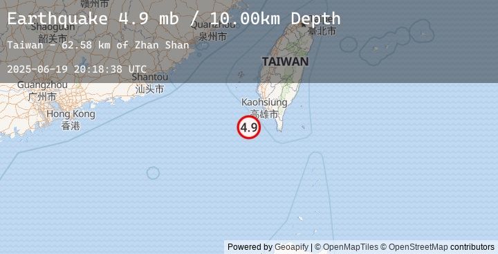 Map of TAIWAN REGION