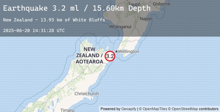 Map of COOK STRAIT, NEW ZEALAND
