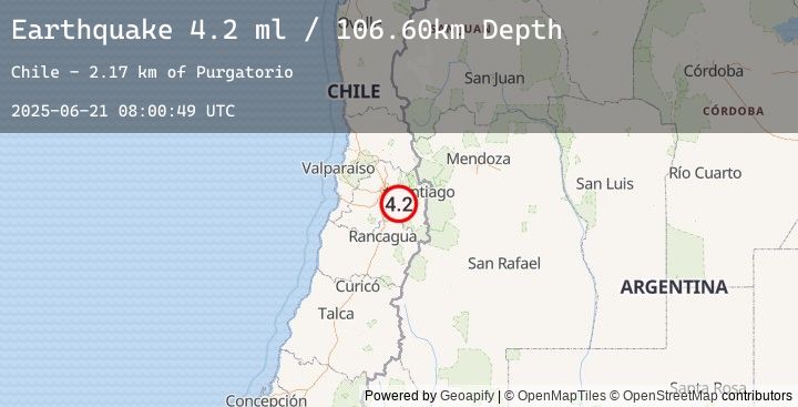 Map of REGION METROPOLITANA, CHILE