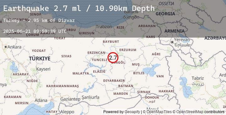 Map of EASTERN TURKEY