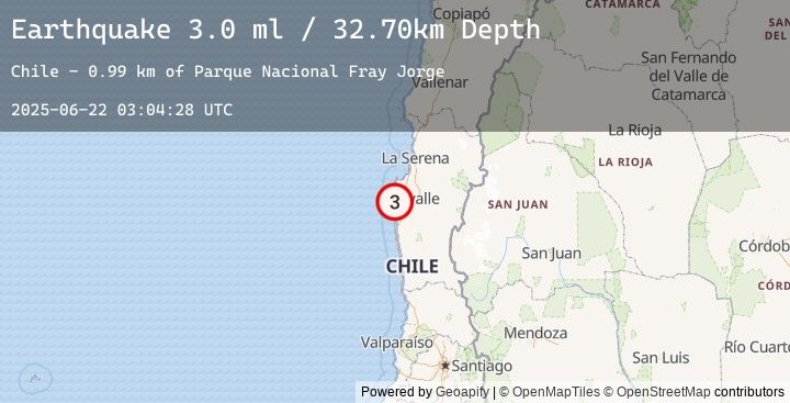 Map of COQUIMBO, CHILE