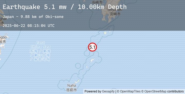 Map of RYUKYU ISLANDS, JAPAN