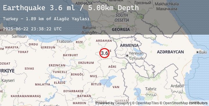 Map of EASTERN TURKEY