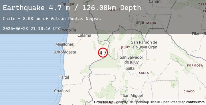 Map of ANTOFAGASTA, CHILE