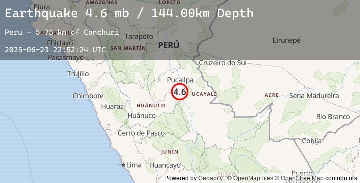 Map of CENTRAL PERU