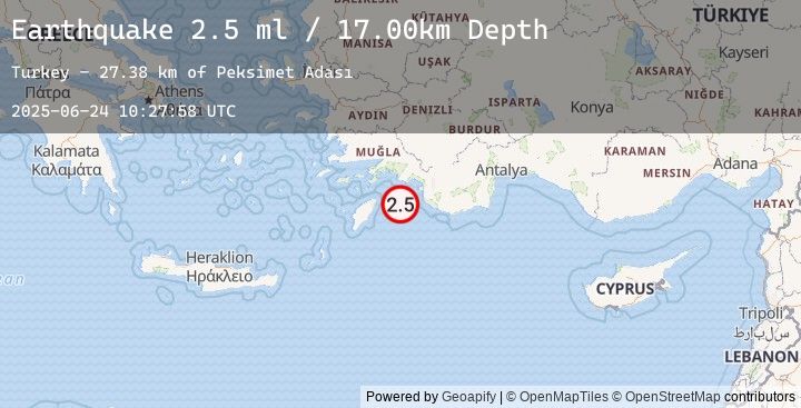 Map of DODECANESE IS.-TURKEY BORDER REG