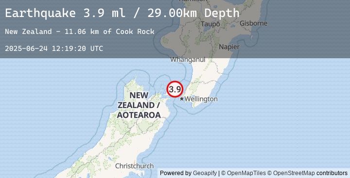 Map of COOK STRAIT, NEW ZEALAND