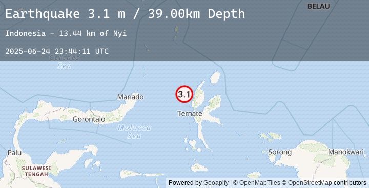 Map of HALMAHERA, INDONESIA