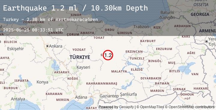 Map of CENTRAL TURKEY