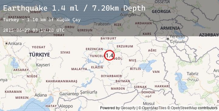 Map of EASTERN TURKEY