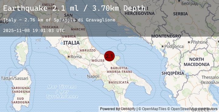 Map of SOUTHERN ITALY