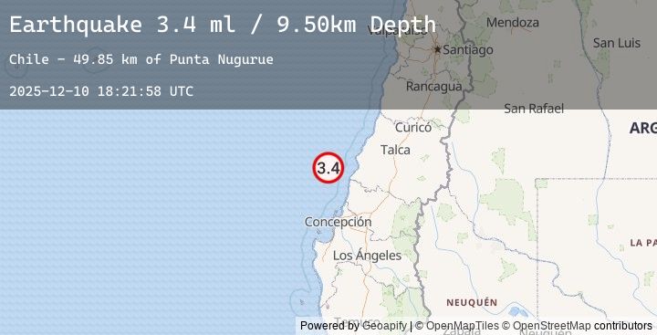 Map of OFFSHORE MAULE, CHILE