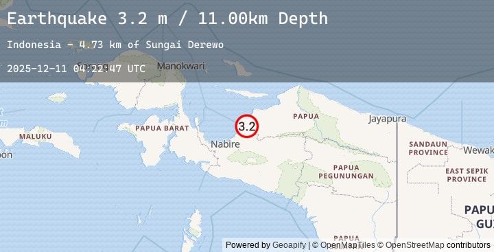 Map of NEAR N COAST OF PAPUA, INDONESIA