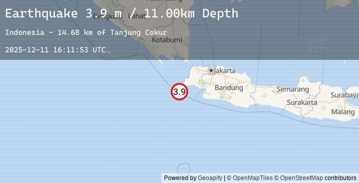Map of JAVA, INDONESIA