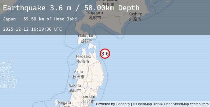 Map of NEAR EAST COAST OF HONSHU, JAPAN