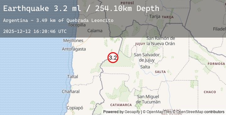 Map of SALTA, ARGENTINA