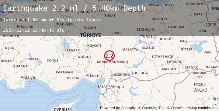 Map of CENTRAL TURKEY
