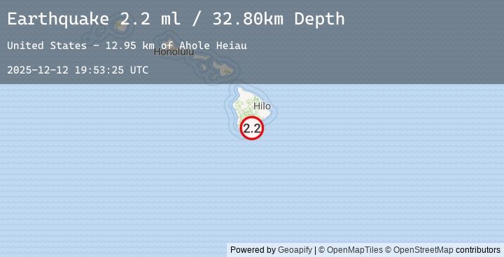 Map of ISLAND OF HAWAII, HAWAII