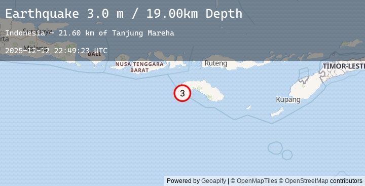 Map of SUMBA REGION, INDONESIA