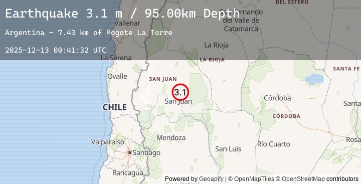 Map of SAN JUAN, ARGENTINA