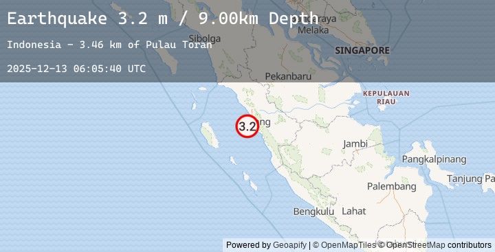 Map of SOUTHERN SUMATRA, INDONESIA