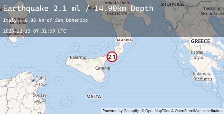 Map of SICILY, ITALY