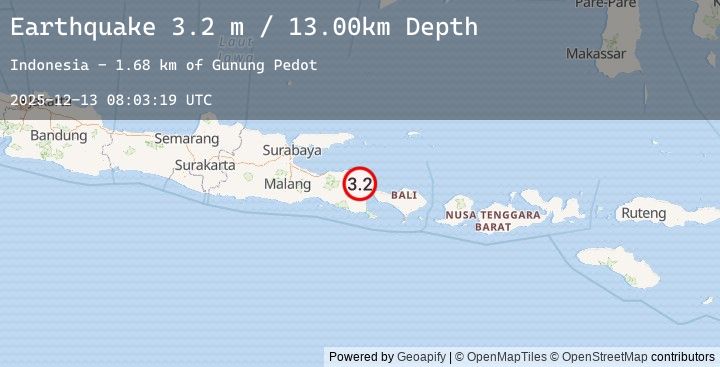 Map of BALI SEA