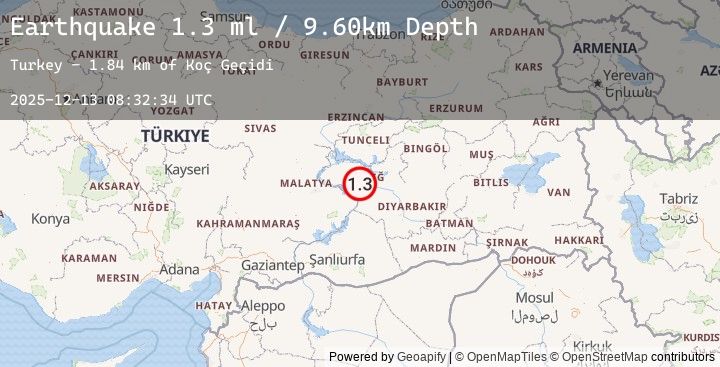 Map of EASTERN TURKEY
