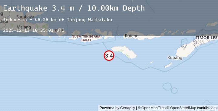 Map of SOUTH OF SUMBAWA, INDONESIA