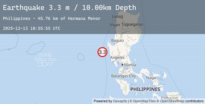 Map of LUZON, PHILIPPINES