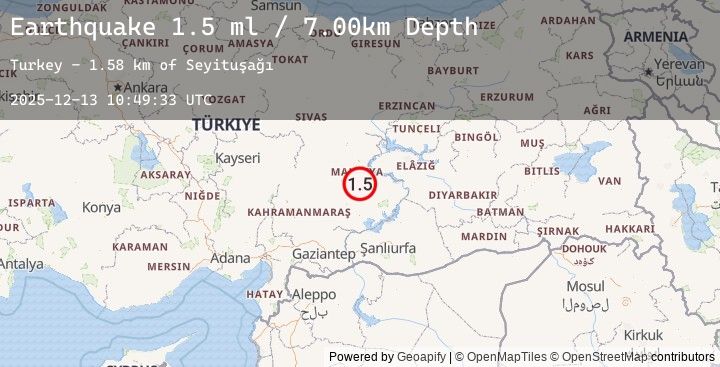 Map of EASTERN TURKEY