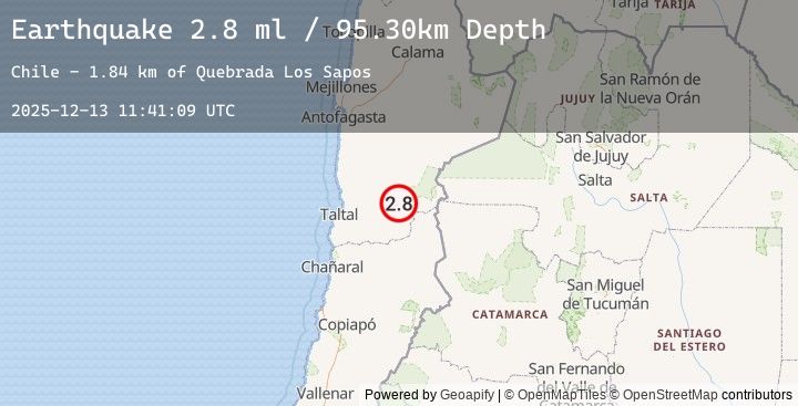 Map of ANTOFAGASTA, CHILE