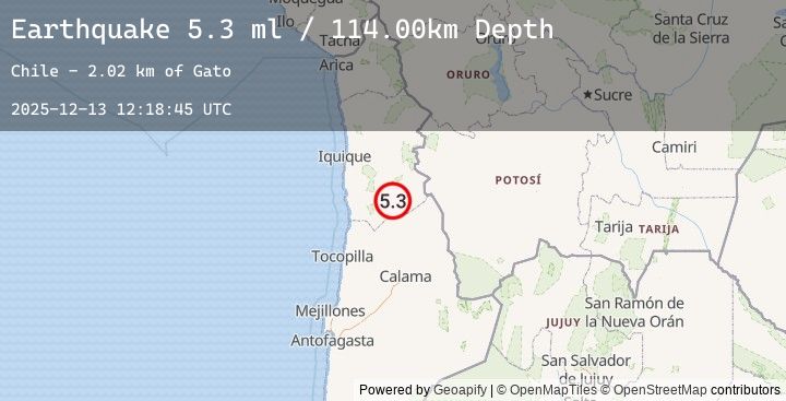 Map of ANTOFAGASTA, CHILE