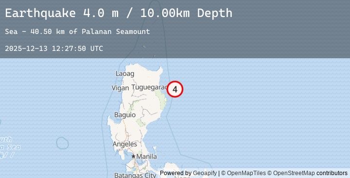 Map of LUZON, PHILIPPINES