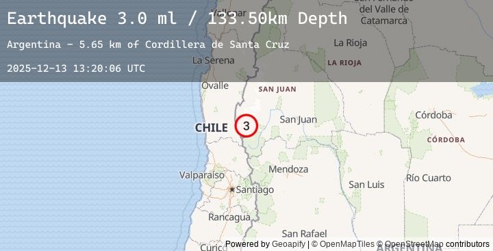 Map of SAN JUAN, ARGENTINA