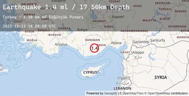 Map of CENTRAL TURKEY