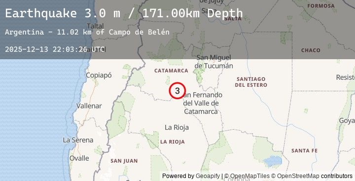Map of CATAMARCA, ARGENTINA