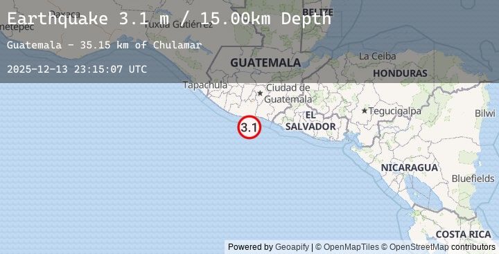 Map of OFFSHORE GUATEMALA