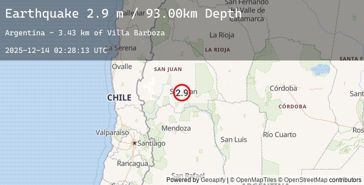 Map of SAN JUAN, ARGENTINA