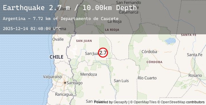 Map of SAN JUAN, ARGENTINA