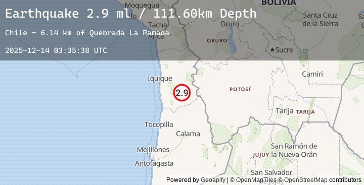 Map of TARAPACA, CHILE
