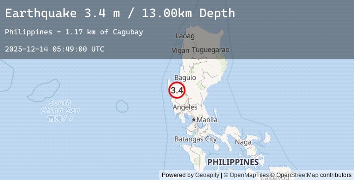 Map of LUZON, PHILIPPINES