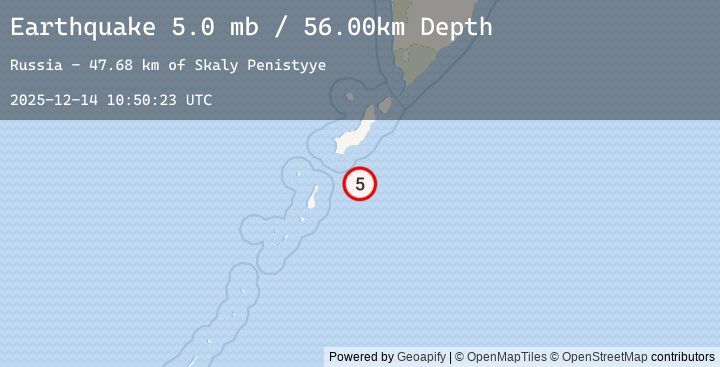 Map of KURIL ISLANDS